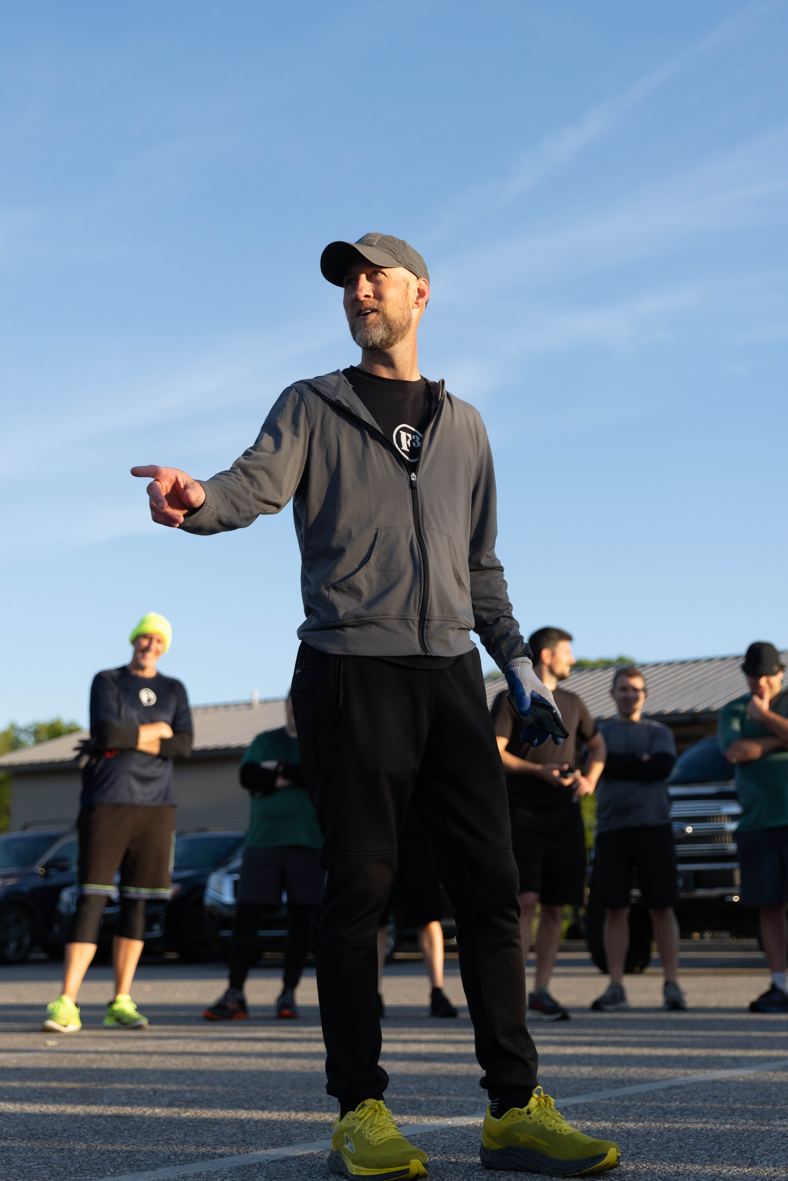 A member at a workout